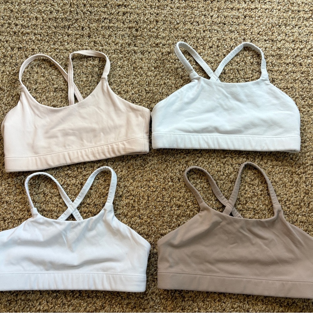 Athleta Girl Sports Bras size Small/7 Set of 4